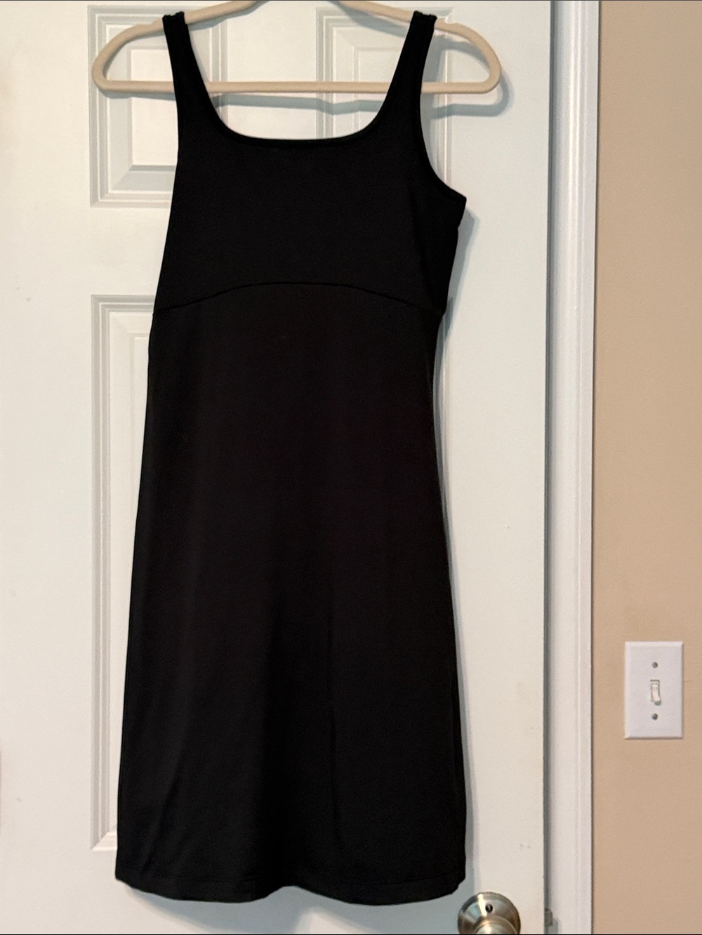 Sleek Black Midi Tank Dress